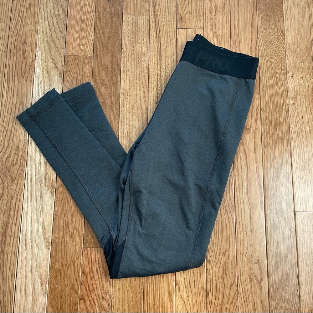Nike Pro Dark Gray Running Leggings